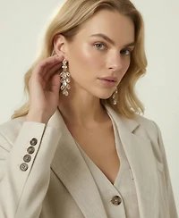 Modenaire Women's 3-Piece Blazer Vest Shorts Set