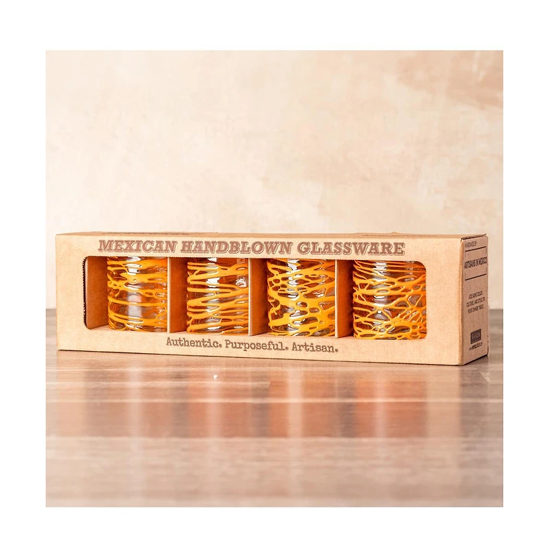 Verve Culture Handblown Glasses - Set of 4