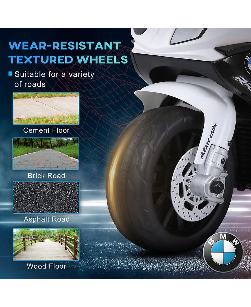 Aosom 6V Kids Motorcycle Licensed Bmw with Headlight, Music