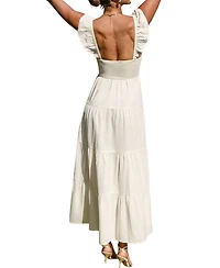 Cupshe Women's Buttercream Midi Beach Dress