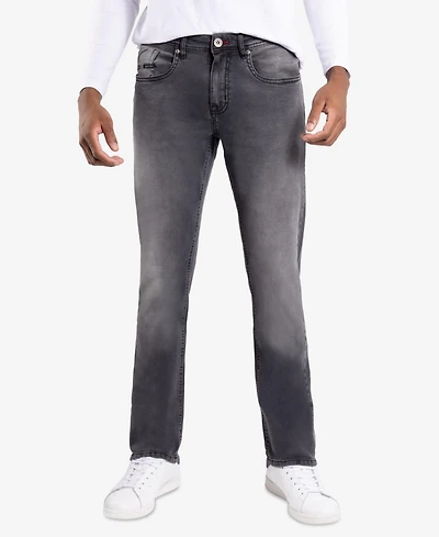 Raw X Men's Slim Fit Rip And Repair Jeans Neon Trims