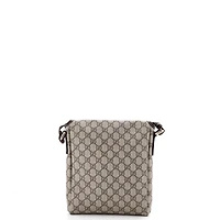 Pre-Owned Gucci Small Flap Messenger Gg Coated Canvas