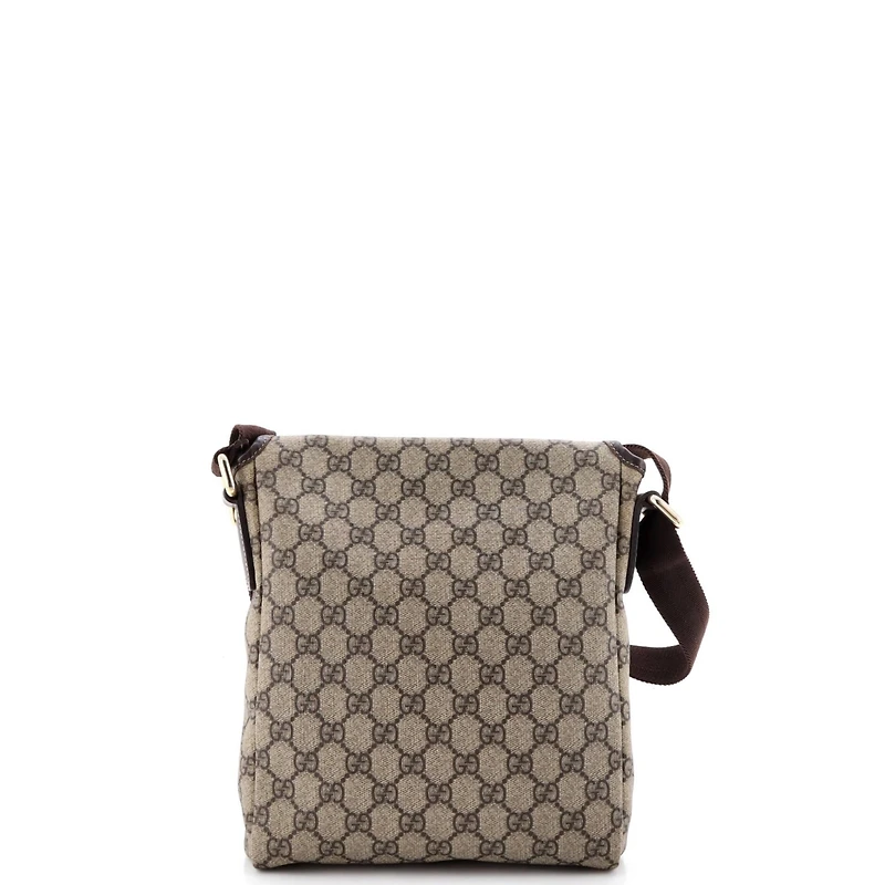 Pre-Owned Gucci Small Flap Messenger Gg Coated Canvas