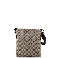 Pre-Owned Gucci Small Flap Messenger Gg Coated Canvas