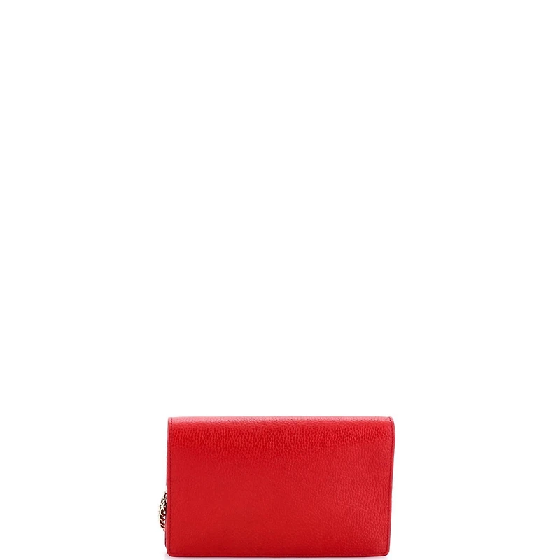 Pre-Owned Gucci Soho Wallet on Chain Leather