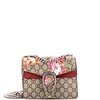 Pre-Owned Gucci Mini Dionysus Bag Blooms Print Gg Coated Canvas