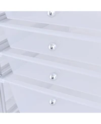 Gouun Metal Frame Multi-Tier Rolling Storage Bin Organizer