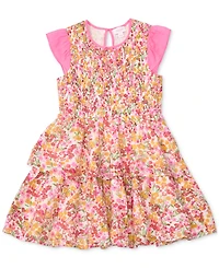 Cece Girls/Bernard Chaus Inc Girls' 6-16 Keyhole Short-Sleeve Dress
