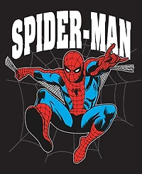 Hybrid Apparel Men's Spider-Man Web Pull-On Graphic T-Shirt