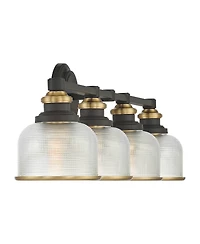 Possini Euro Design Possini Euro Poway 33" Wide and Glass 4-Light Bath Light