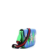 Pre-Owned Gucci Large Horsebit 1955 Shoulder Bag Printed Gg Coated Canvas