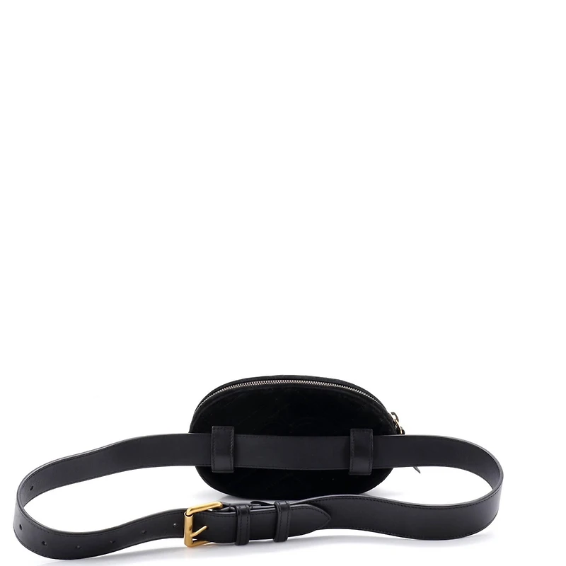 Pre-Owned Gucci Gg Marmont Belt Bag Matelasse Velvet