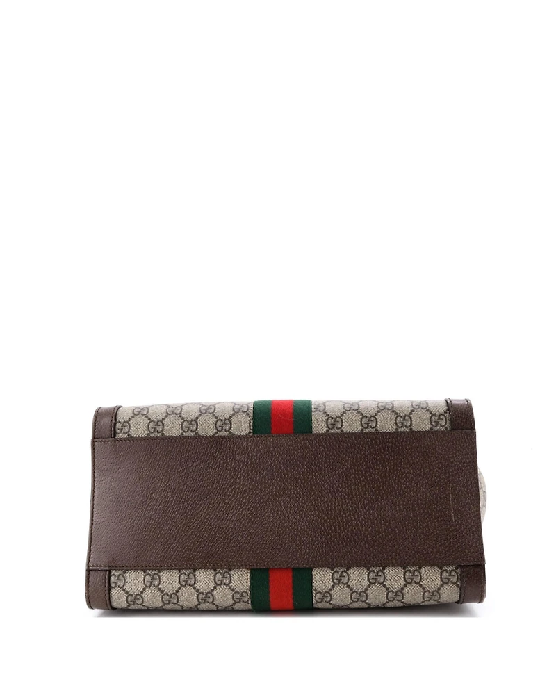 Pre-Owned Gucci Medium Ophidia Top Handle Tote Gg Coated Canvas