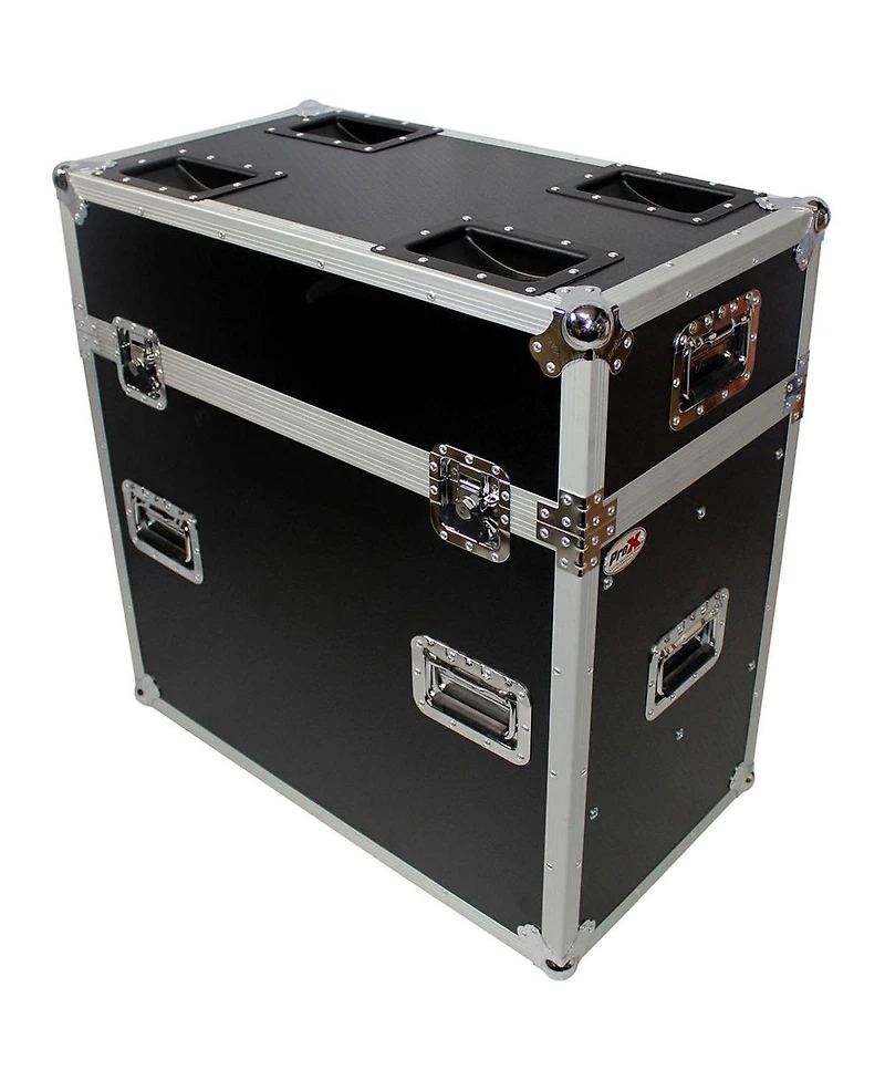 ProX Xs-6XBP2424 Ata-300 Style Flight Road Case with Casters, Holds 6 Pieces 24"x24" Aluminum Base Plates