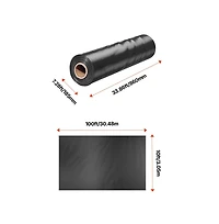 Sugift 10 x 100 feet 6 Mil Heavy Duty Plastic Sheeting Roll Vapor Barrier