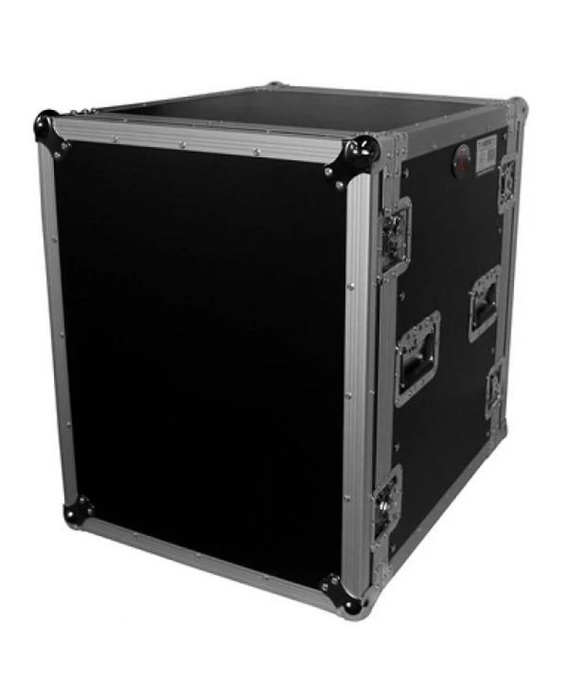 ProX T-14RSS24 14U Ata Deluxe Flight Road Case with 4" Casters for Amplifier Rack Mount Module, 24" Rail Depth