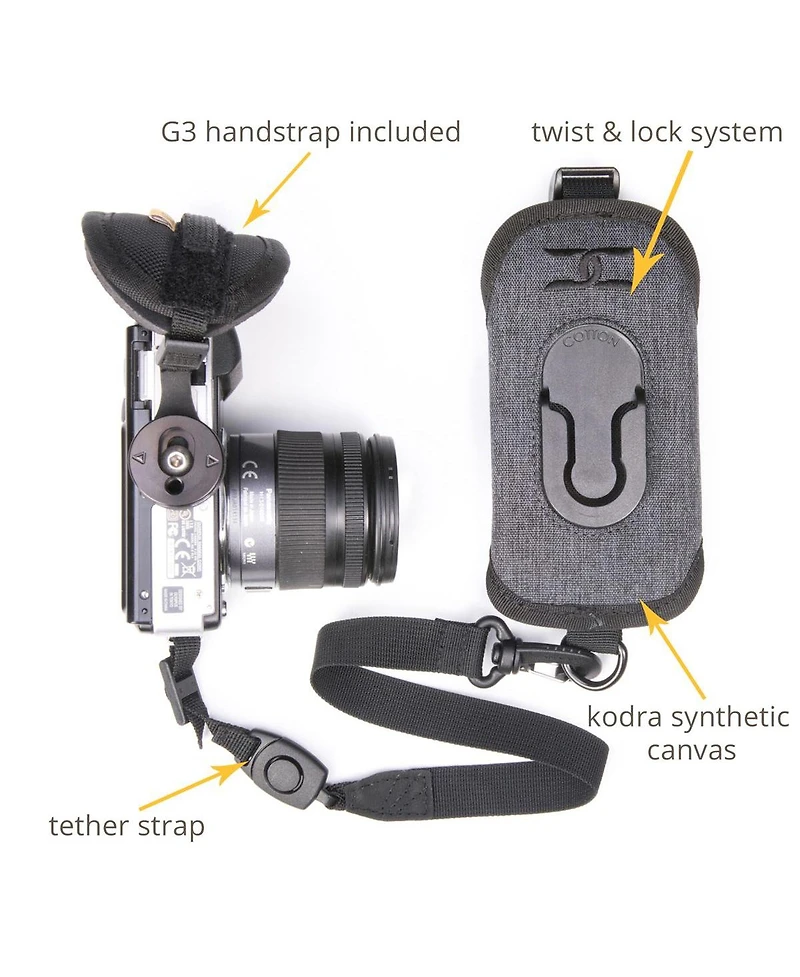 Cotton Carrier G3 StrapShot Holster for Camera with Attached Lens