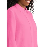 Jones New York Women's Long-Sleeve Button Down Shirt