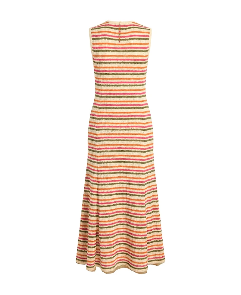 Ivonne Women's Sleeveless Striped Knit Maxi Dress