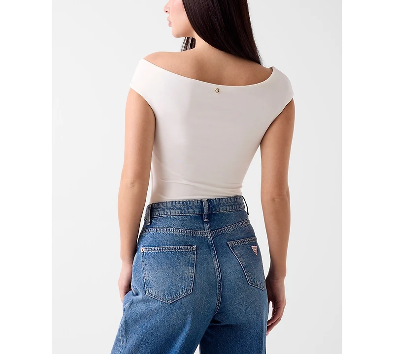 Guess Women's Suni Short-Sleeve Off-The-Shoulder Top