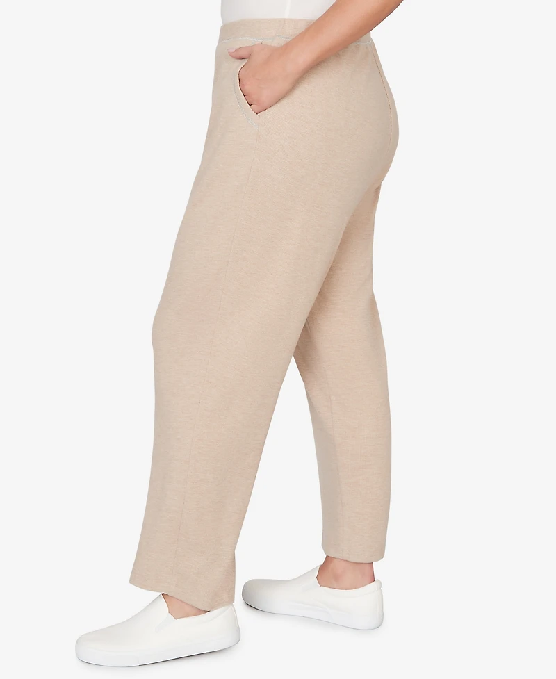 Alfred Dunner Plus Comfort & Joy Everyday Slant Pocket Short Length Pants