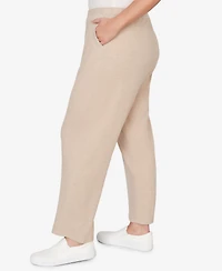 Alfred Dunner Plus Comfort & Joy Everyday Slant Pocket Short Length Pants