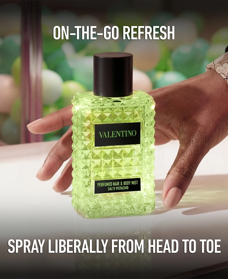 Valentino Born in Roma Salty Pistachio Hair and Body Mist, 3.3 oz.