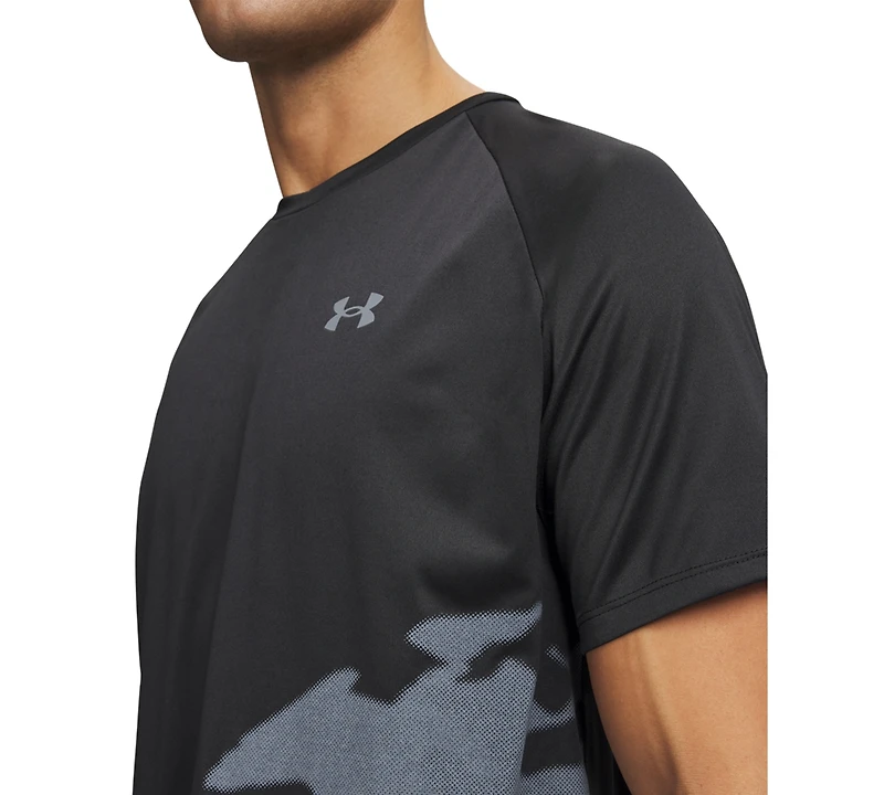 Under Armour Men's New Tech Novelty Crewneck Polyester T-Shirt