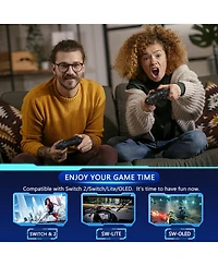 ECHTPeak Upgraded Switch Controller, Wireless Pro Controller for Switch 2/Lite/Oled, Bluetooth Remote Gamepad with Hall Effect Joystick, 6-Axis Gyro