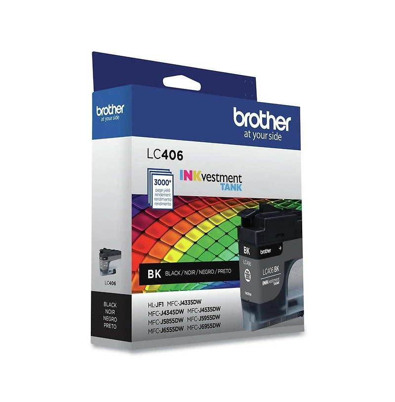 Brother LC406BKS INKvestment 3,000 Page-Yield