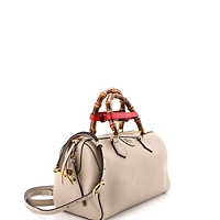Pre-Owned Gucci Diana Nm Bamboo Handle Boston Bag Leather