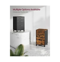 Slickblue Rolling 3 Drawer File Cabinet with Wheels for Office Organization