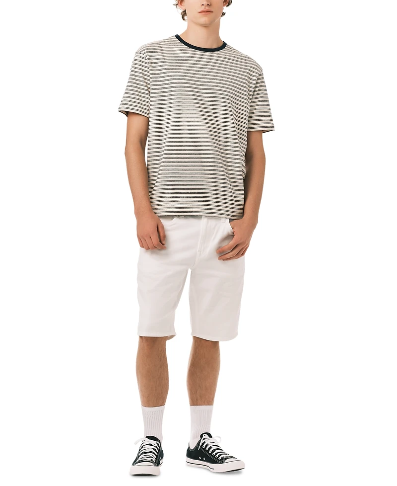 Buffalo David Bitton Men's Kindo knit Horizontal Stripes T-shirt