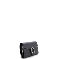 Pre-Owned Gucci Small Dionysus Chain Wallet Leather with Embellished Detail
