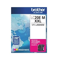 Brother LC20EM INKvestment 1,200 Page-Yield Super High-Yield Ink - Magenta