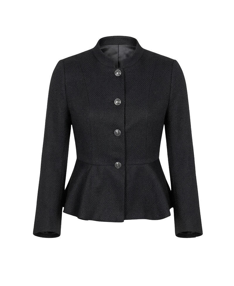 Modenaire Women's Textured Peplum Blazer