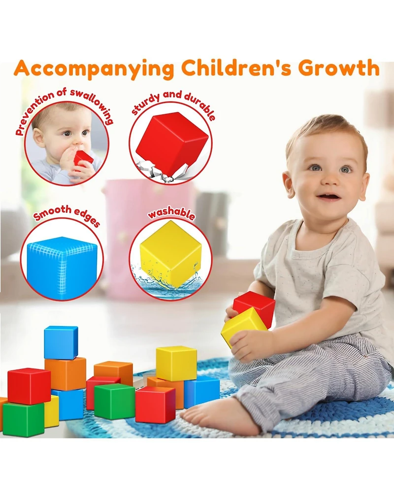 Gnuadz Magnetic Blocks Building Toys Stem Educational Montessori Gifts Ages 3-6