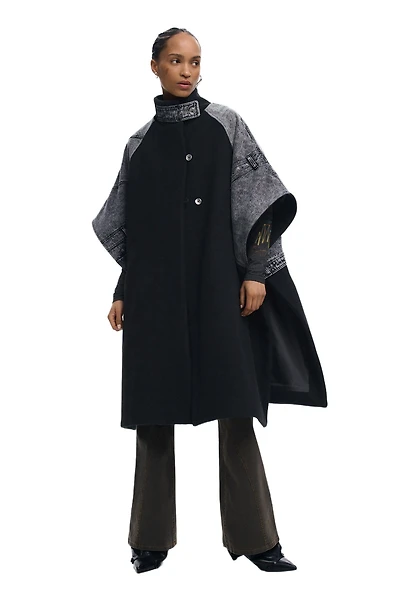 Desigual Women's Hybrid denim poncho