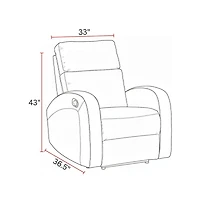 Parker Living Devin - Pebble Brown Manual Recliner
