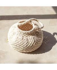 Off White Naga Macrame Bucket Bag