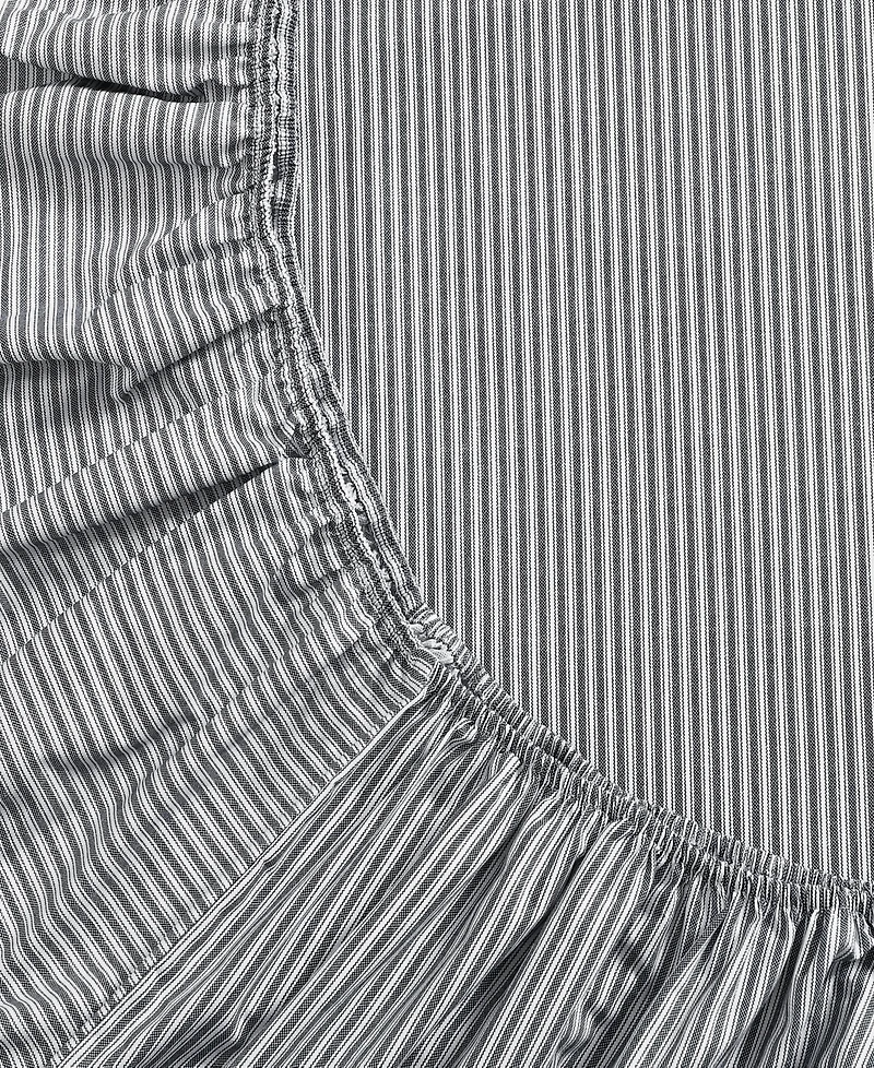 Tommy Hilfiger Essentials 300-Thread Count Solid Cotton Percale Fitted Sheet
