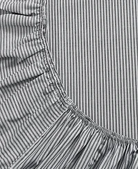 Tommy Hilfiger Essentials 300-Thread Count Solid Cotton Percale Fitted Sheet
