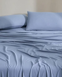 Calvin Klein Soho Solid Washed Cotton 4-Pc. Sheet Set