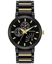 Bulova Men's Futuro Dress Two-Tone Stainless Steel Bracelet Watch 45mm 98C124