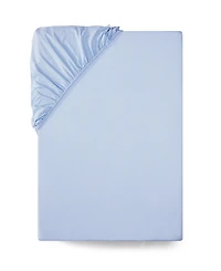 Tommy Hilfiger Essentials 300-Thread Count Solid Cotton Percale Fitted Sheet