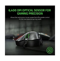 DeathAdder Essential Wired Ergonomic Gaming Mouse - Black