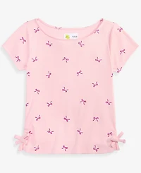Epic Threads Girls' 5-20 Bows-Print Ribbed Tee, Macy's Exclusive