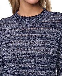 Nautica Women's Cotton-Blend Crewneck Sweater