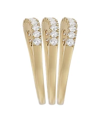 Macy's 3-Piece Lab Grown Diamond Ring Set (1 ct. t.w.) in 14k Yellow Gold