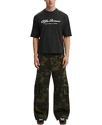Cotton On Men's Cropped Modern-Fit Alfa Romeo T-Shirt